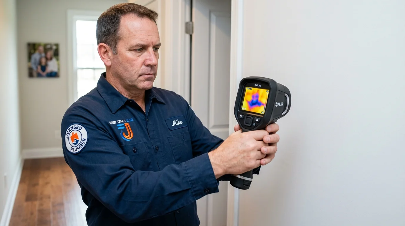 Thermal imaging leak detection by Johns Plumbing LLC in Leominster